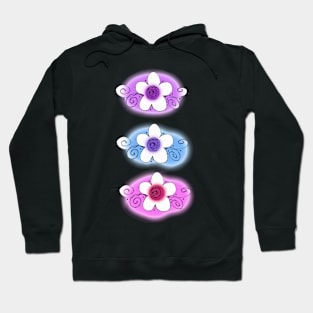 Flower Power Lovely Swirly Flowers Hoodie